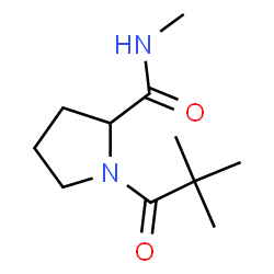 ChemSpider 2D Image | 1-(2,2-Dimethylpropanoyl)-N-methylprolinamide | C11H20N2O2