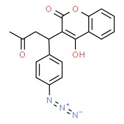 ChemSpider 2D Image | 3-[1-(4-Azidophenyl)-3-oxobutyl]-4-hydroxy-2H-chromen-2-one | C19H15N3O4