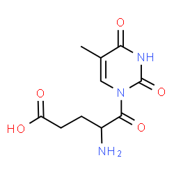 ChemSpider 2D Image | 4-Amino-5-(5-methyl-2,4-dioxo-3,4-dihydro-1(2H)-pyrimidinyl)-5-oxopentanoic acid | C10H13N3O5