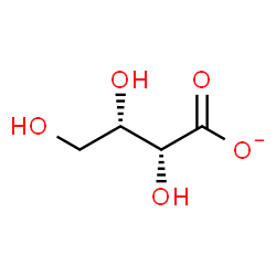 ChemSpider 2D Image | L-threonate | C4H7O5