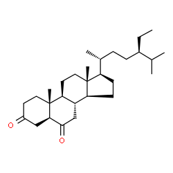 ChemSpider 2D Image | 5alpha-Stigmastan-3,6-dione | C29H48O2