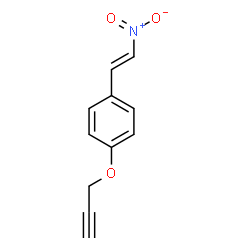 ChemSpider 2D Image | 4-[(E)-2-Nitrovinyl]phenyl prop-2-yn-1-yl ether | C11H9NO3