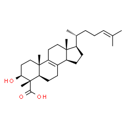ChemSpider 2D Image | 4beta-methylzymosterol-4alpha-carboxylic acid | C29H46O3
