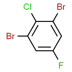 ChemSpider 2D Image | 1,3-Dibromo-2-chloro-5-fluorobenzene | C6H2Br2ClF