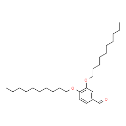 ChemSpider 2D Image | 3,4-Bis(decyloxy)benzaldehyde | C27H46O3