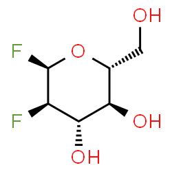 ChemSpider 2D Image | 2-Deoxy-2-fluoro-alpha-D-glucopyranosyl fluoride | C6H10F2O4