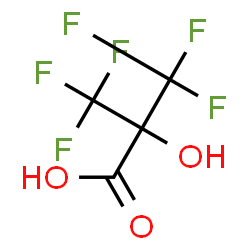 ChemSpider 2D Image | 2,2-BIS(TRIFLUOROMETHYL)-2-HYDROXYACETIC ACID | C4H2F6O3
