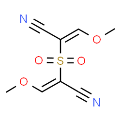 ChemSpider 2D Image | 2,2'-sulfonylbis(3-methoxy-2-propenenitrile) | C8H8N2O4S