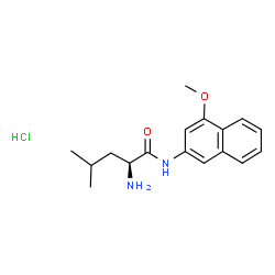 ChemSpider 2D Image | N-(4-Methoxy-2-naphthyl)-L-leucinamide hydrochloride (1:1) | C17H23ClN2O2