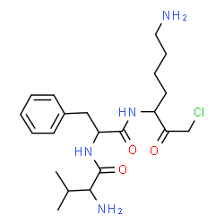 ChemSpider 2D Image | Valyl-N-(7-amino-1-chloro-2-oxo-3-heptanyl)phenylalaninamide | C21H33ClN4O3