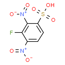 ChemSpider 2D Image | 2,4-Dinitrofluorobenzenesulfonic acid | C6H3FN2O7S