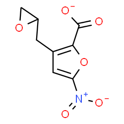 ChemSpider 2D Image | 5-Nitro-3-(2-oxiranylmethyl)-2-furoate | C8H6NO6