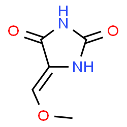 ChemSpider 2D Image | 5-(Methoxymethylene)-2,4-imidazolidinedione | C5H6N2O3