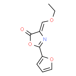 ChemSpider 2D Image | 5(4H)-Oxazolone, 4-(ethoxymethylene)-2-(2-furanyl)- | C10H9NO4