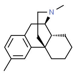 ChemSpider 2D Image | N,3-Dimethylmorphinan | C18H25N