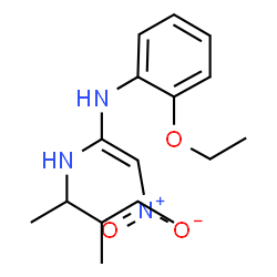 ChemSpider 2D Image | N-(2-Ethoxyphenyl)-N'-(1,2,3-trimethylpropyl)-2-nitroethene-1,1-diamine | C16H25N3O3