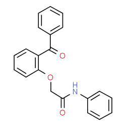 ChemSpider 2D Image | 2-(2-Benzoylphenoxy)-N-phenylacetamide | C21H17NO3