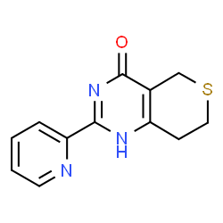 ChemSpider 2D Image | 2-(2-pyridyl)-7,8-dihydro-5H-thiino[4,3-d]pyrimidin-4-ol | C12H11N3OS