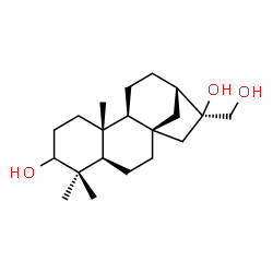 ChemSpider 2D Image | Kaurane-3,16,17-triol | C20H34O3