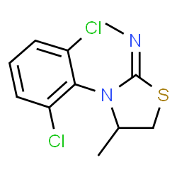 ChemSpider 2D Image | 2-Methylimino-3-(2,6-dichlorophenyl)-4-methylthiazolidine | C11H12Cl2N2S