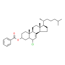 ChemSpider 2D Image | 6-Chlorocholest-7-en-3-yl benzoate | C34H49ClO2