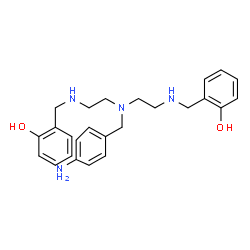 ChemSpider 2D Image | 2,2'-{[(4-Aminobenzyl)imino]bis(2,1-ethanediyliminomethylene)}diphenol | C25H32N4O2