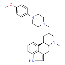 ChemSpider 2D Image | 8-{[4-(4-Methoxyphenyl)-1-piperazinyl]methyl}-6-methylergoline | C27H34N4O