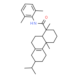 ChemSpider 2D Image | N-(2,6-Dimethylphenyl)abiet-8-en-18-amide | C28H41NO