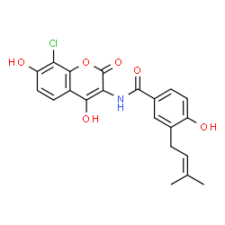 ChemSpider 2D Image | Chlorobiocic acid | C21H18ClNO6