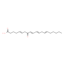 ChemSpider 2D Image | 8-keto-5,9,11,14-eicosatetraenoic acid | C20H30O3