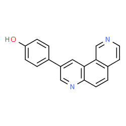 ChemSpider 2D Image | 4-(2,7-Phenanthrolin-9-yl)phenol | C18H12N2O