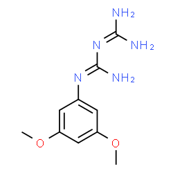 ChemSpider 2D Image | 1-(Diaminomethylene)-2-(3,5-dimethoxyphenyl)guanidine | C10H15N5O2