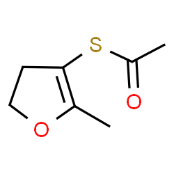 ChemSpider 2D Image | 2-Methyl-3-thioacetoxy-4,5-dihydrofuran | C7H10O2S