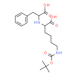 ChemSpider 2D Image | N-{5-[(tert-Butoxycarbonyl)amino]-1-carboxypentyl}phenylalanine | C20H30N2O6