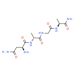 ChemSpider 2D Image | L-Asparaginyl-D-alanylglycyl-L-alaninamide | C12H22N6O5