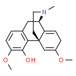 ChemSpider 2D Image | 3,6-Dimethoxy-17-methyl-5,6,8,14-tetradehydromorphinan-4-ol | C19H23NO3
