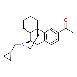 ChemSpider 2D Image | 1-(17-(Cyclopropylmethyl)morphinan-3-yl)ethanone | C22H29NO