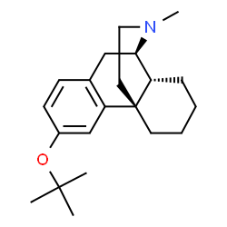 ChemSpider 2D Image | 3-tert-Butoxy-N-methylmorphinan | C21H31NO