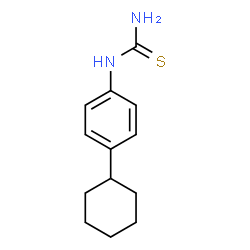ChemSpider 2D Image | 1-(4-Cyclohexylphenyl)thiourea | C13H18N2S