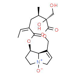ChemSpider 2D Image | 12,18-Dihydroxysenecionan-11,16-dione 4-oxide | C18H25NO7