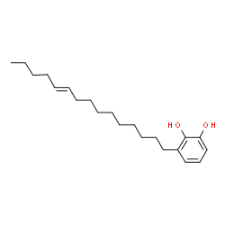 ChemSpider 2D Image | 3-(pentadec-10-enyl)catechol | C21H34O2
