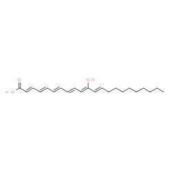 ChemSpider 2D Image | 11-hydroxydocosahexaenoic acid | C22H32O3