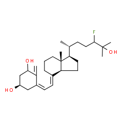 ChemSpider 2D Image | (3R,5Z,7E)-24-Fluoro-9,10-secocholesta-5,7,10-triene-1,3,25-triol | C27H43FO3