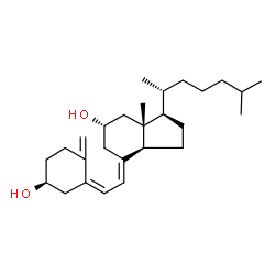 ChemSpider 2D Image | (3S,5Z,7E,11alpha)-9,10-Secocholesta-5,7,10-triene-3,11-diol | C27H44O2