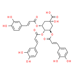 ChemSpider 2D Image | 3,4,5-tricaffeoylquinic acid | C34H30O15