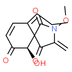ChemSpider 2D Image | (6R,10Z)-6-Hydroxy-2-methoxy-3-methylene-10-propylidene-2-azaspiro[4.5]dec-8-ene-1,4,7-trione | C14H15NO5