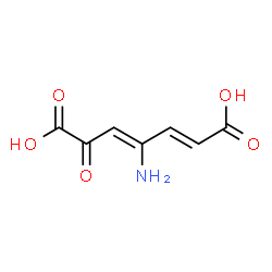 ChemSpider 2D Image | 4-amino-2-oxo-3,5-heptadienedioic acid | C7H7NO5