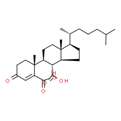 ChemSpider 2D Image | 6,7-Secocholest-4-ene-6,7-dioic acid, 3-oxo- | C27H42O5