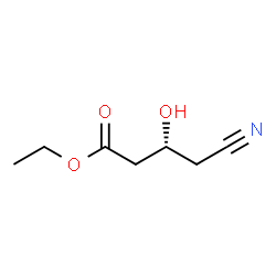 ChemSpider 2D Image | Ethyl (R)-4-cyano-3-hydroxybutyrate | C7H11NO3