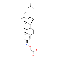 ChemSpider 2D Image | Acetic acid, ((cholest-4-en-3-ylideneamino)oxy)- | C29H47NO3